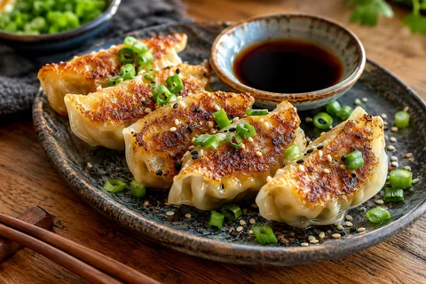 Gyoza (gebratene Teigtaschen)