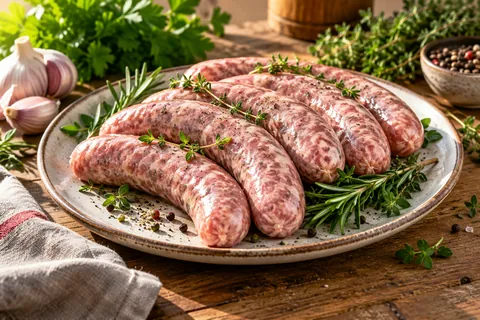 Bratwurst im Brötchen