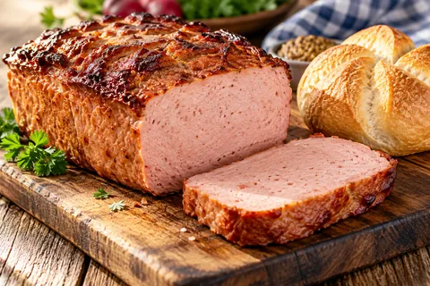 Fleischkäse mit Semmeln