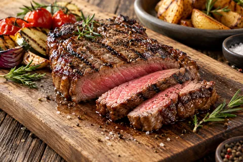 Rumpsteak mit Ofenkartoffeln