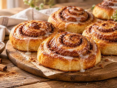 Zimtschnecken mit Zuckerguss
